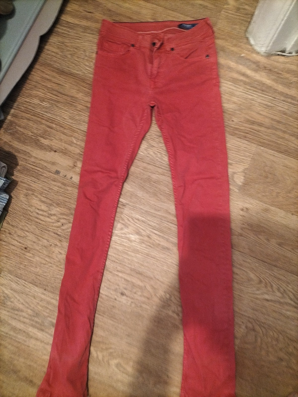 Ladies Kaporal Size Euro 34(8-10) Salmon Slim Jeans