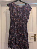 Apricot 10 Navy With Patterning Sleeveless Dress