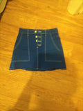 Ladies Bershka Size 10 Royal Blue Short Skirt