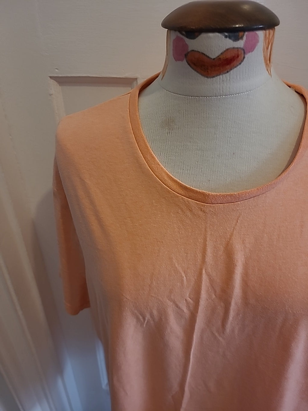 Mens George Size 2XL Peach Short Sleeved Tshirt