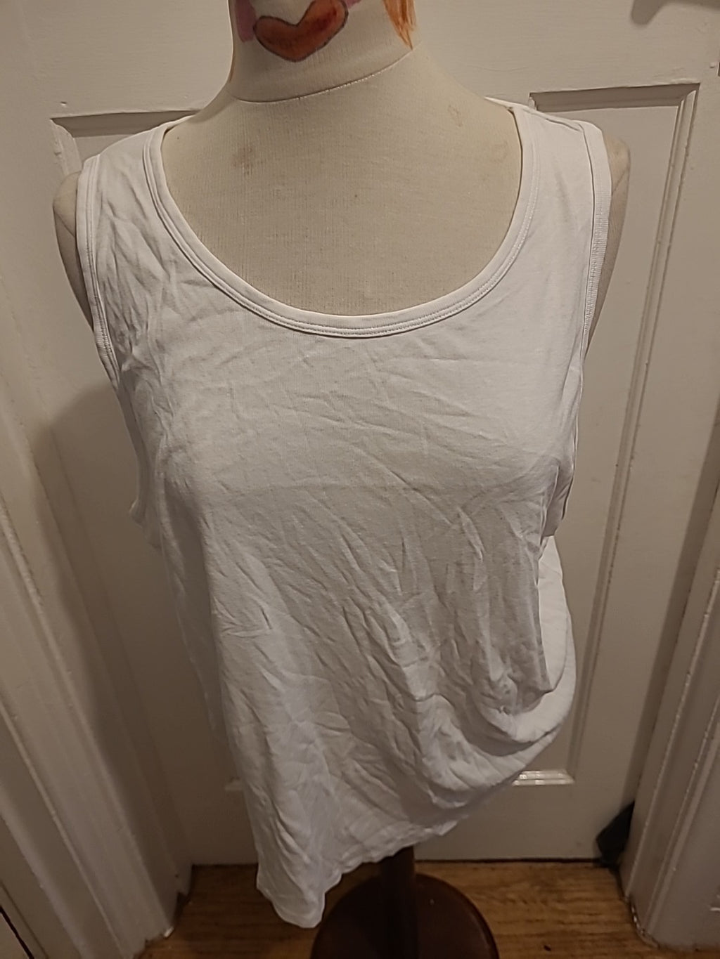 Mens Marks And Spencer Size XL White Short Sleeve Top