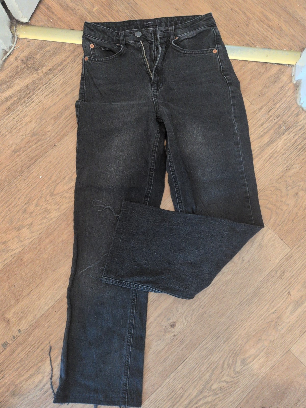 Ladies Stradivarius Size 34" Black Jeans