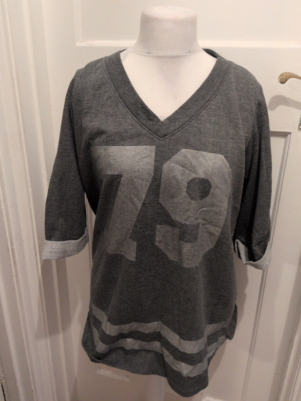 Rainbow 44/46 Grey Print Pullover Jumper