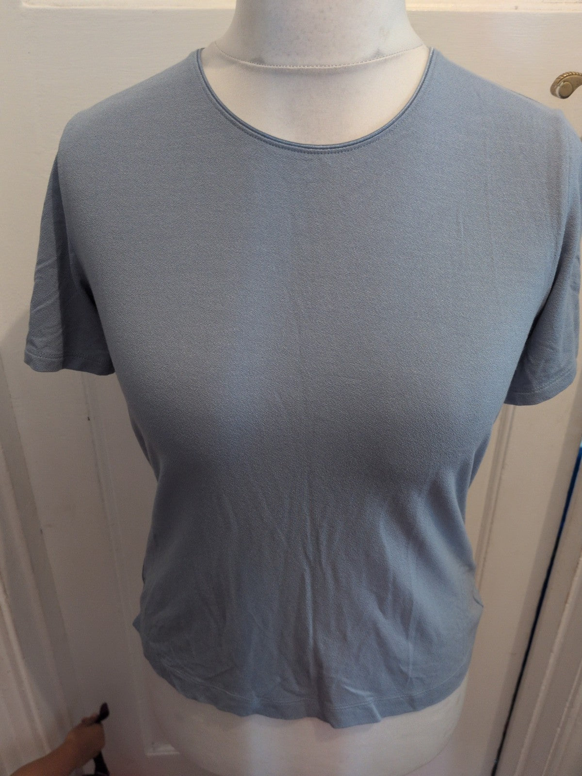 Marks And Spencer 14 Light Blue Short Sleeve T-shirt