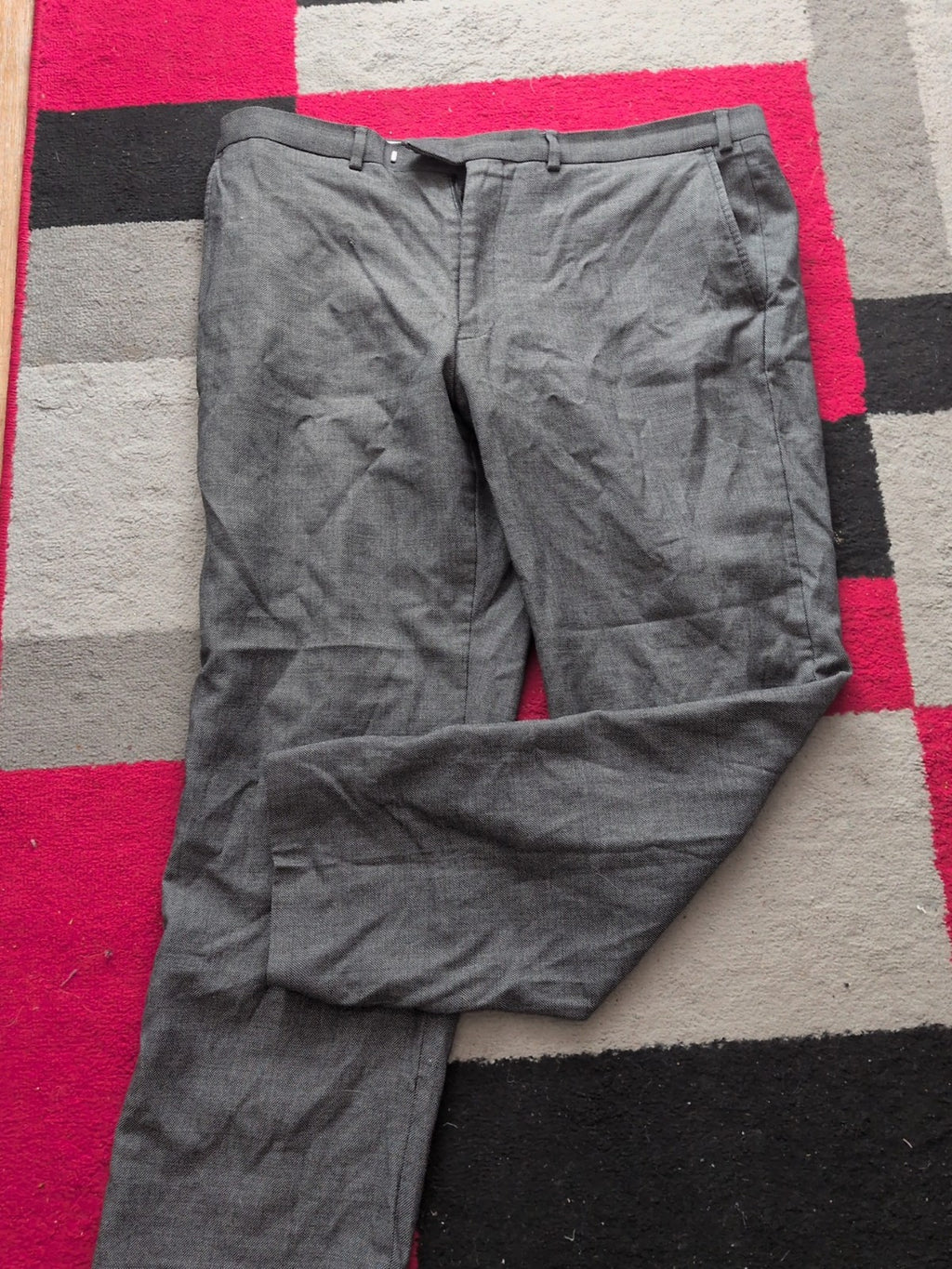 Sartorial 40/31 Black And White Smart Trousers