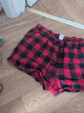 Festive Fun 18-20 Navy And Red Check Pyjama Shorts