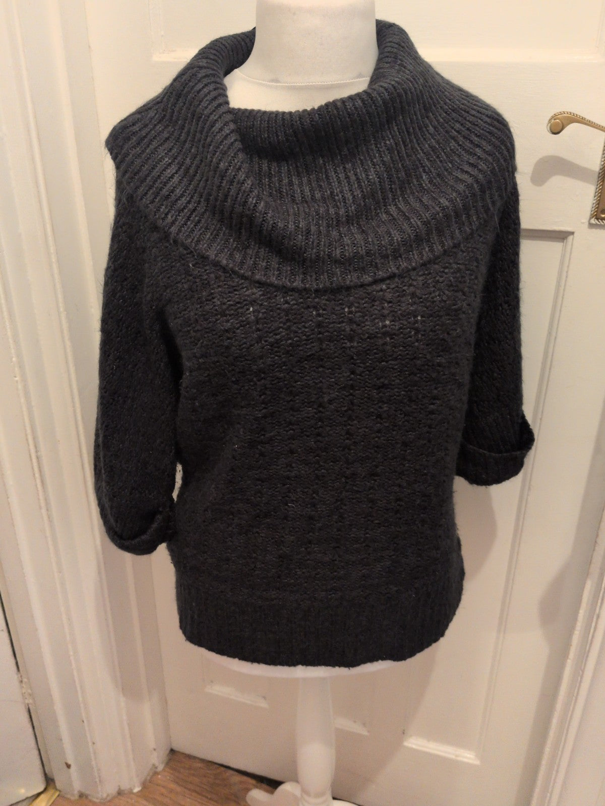 Evie 14-16 Black Roll Neck Jumper