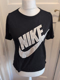 Mens Nike Size Small Black Print Short Sleeve T-shirt