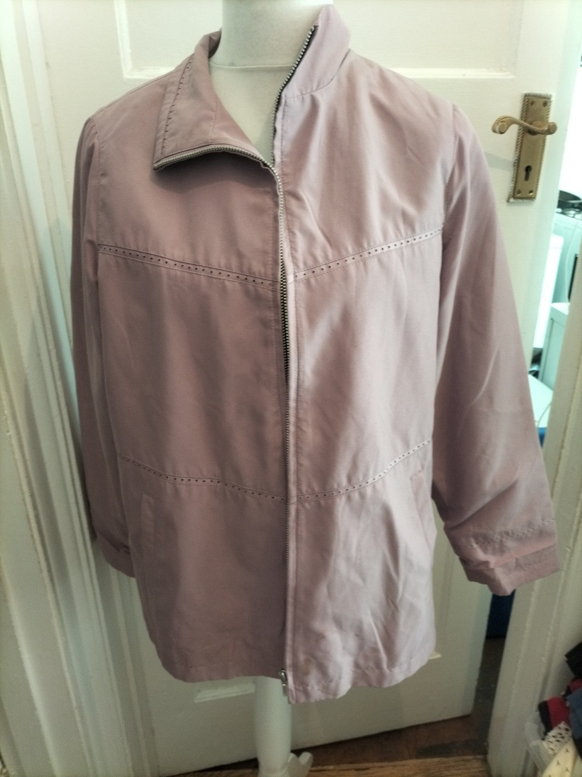 EWM 14 Pale Purple Padded Full Zip Jacket marks on sleeve will need washing