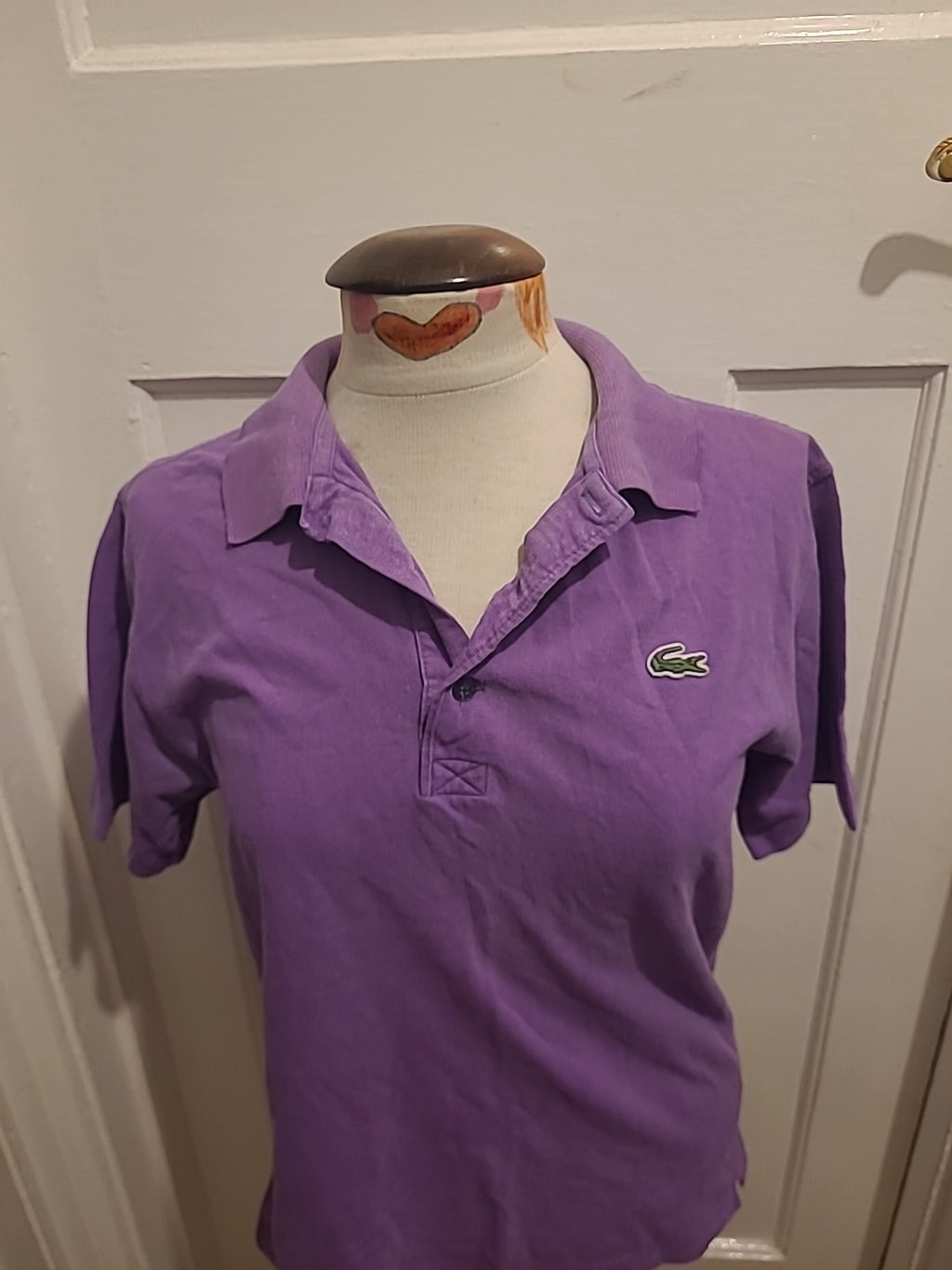 Mens Lacoste Size Small Purple Short Sleeved Polo