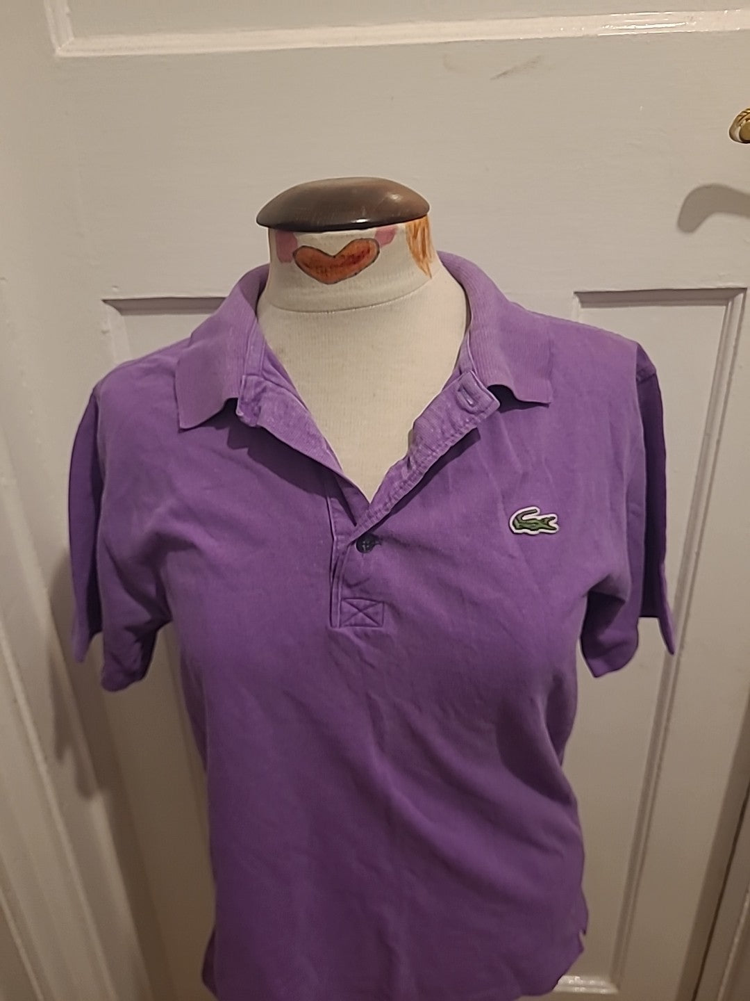 Mens Lacoste Size Small Purple Short Sleeved Polo