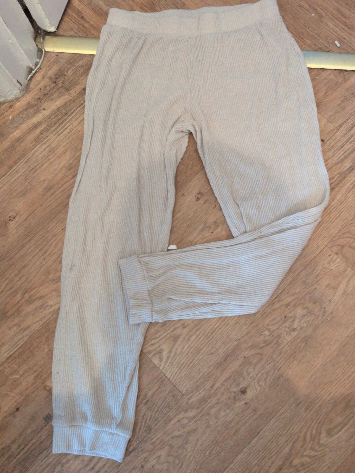 Primark 12-14 Pale Beige Elasticated Lounge Pants