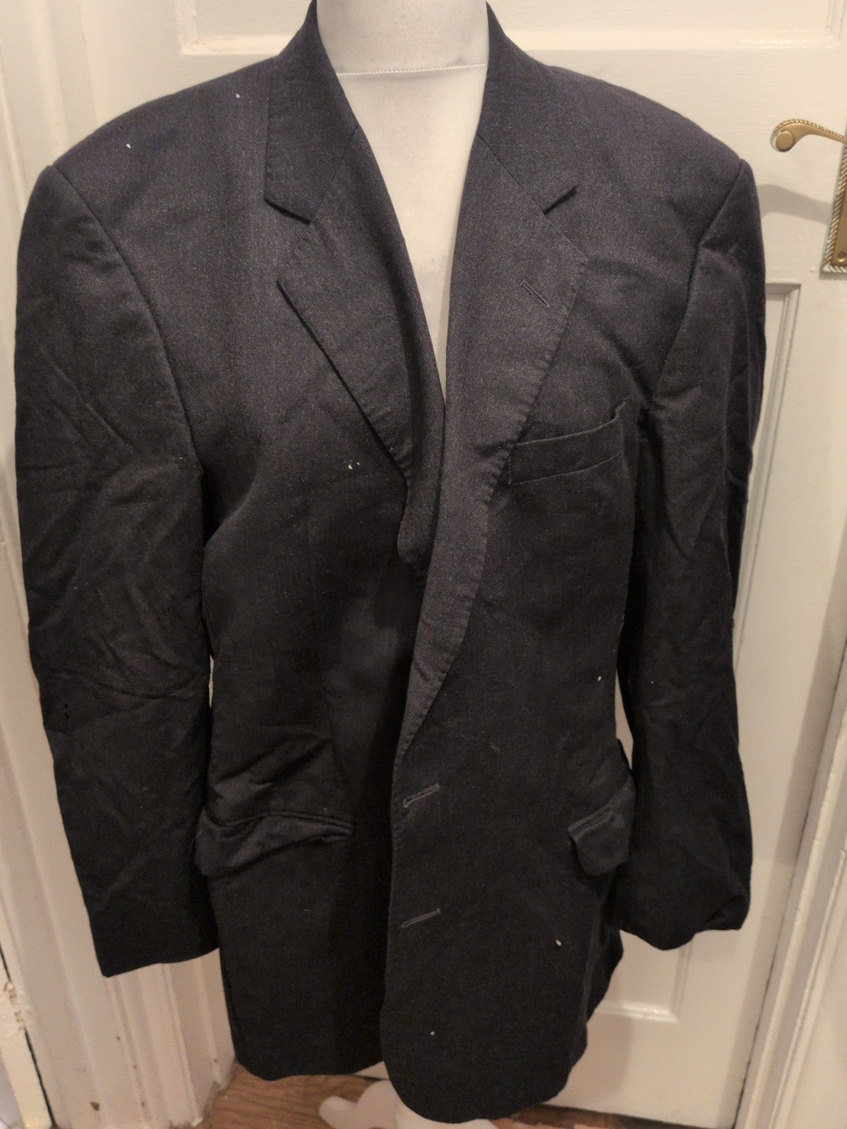 Marks And Spencer 46 Long Dark Charcoal Suit Jacket