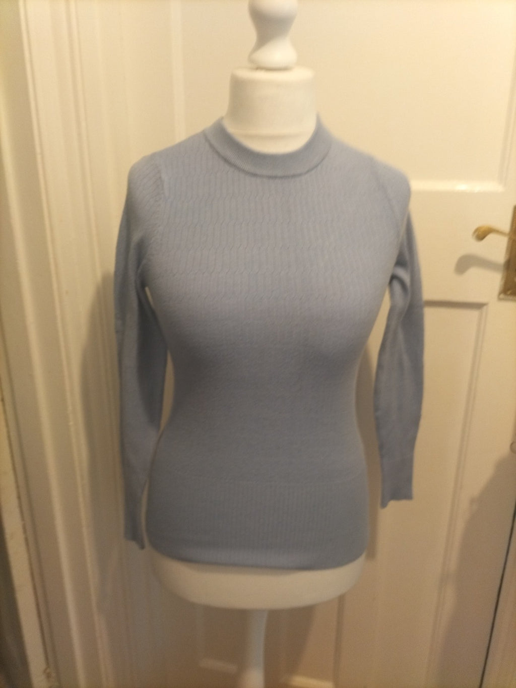 Ladies Marks And Spencer Size 10 Lilac Lightweight Jumper