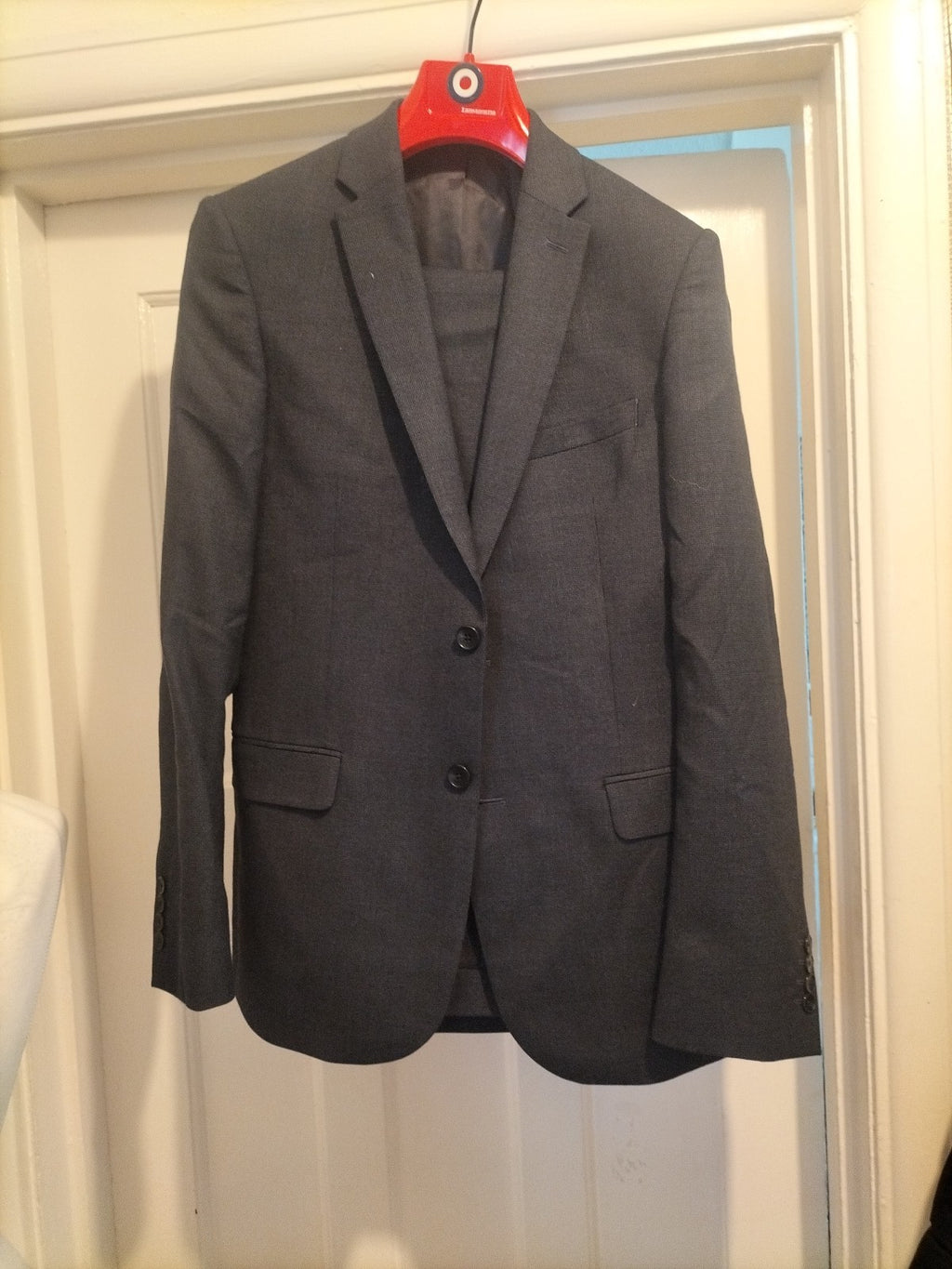 Mens John Lewis 2 Piece Suit 38R Slim Fit 32 Regular Trousers