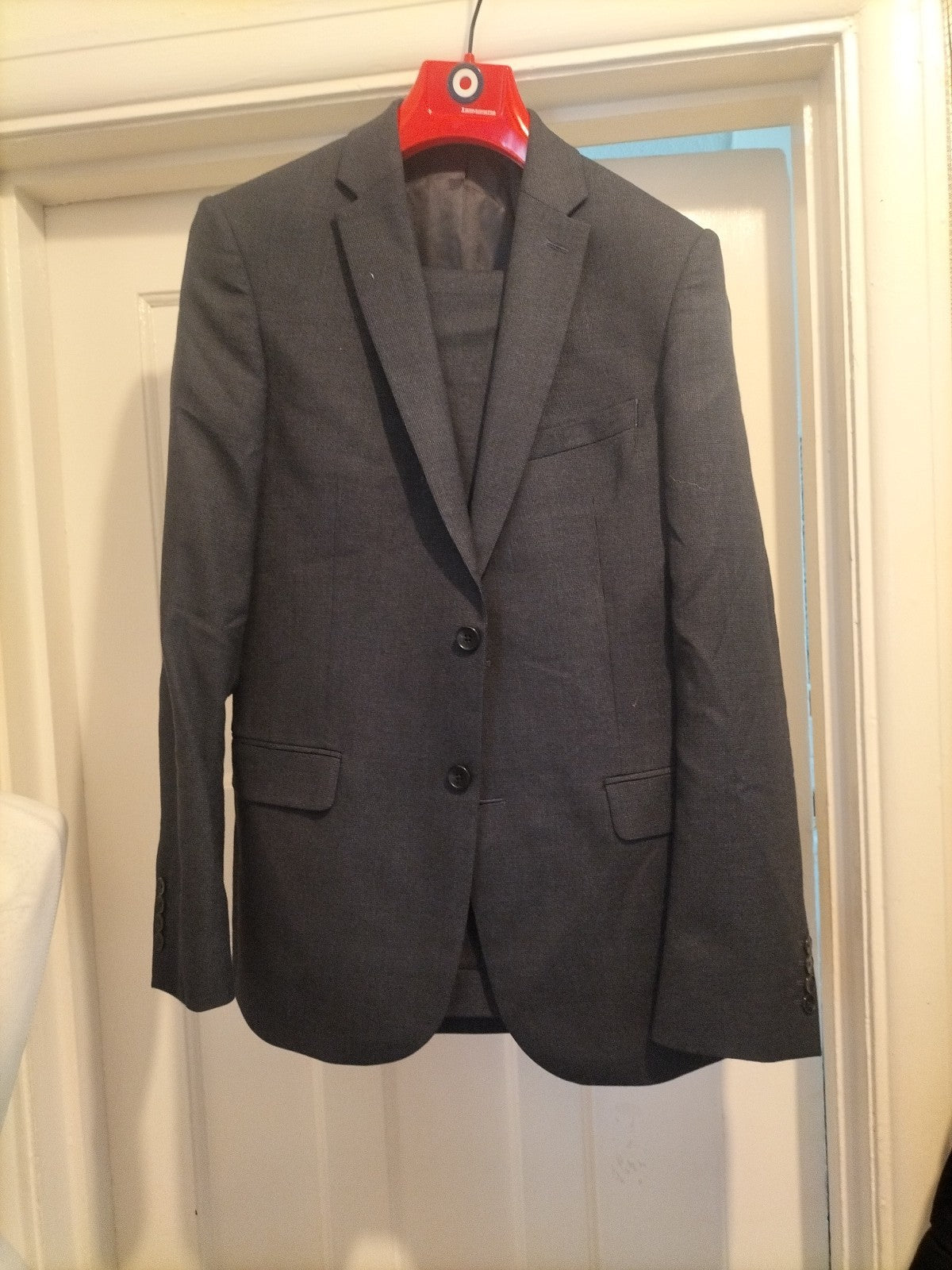 Mens John Lewis 2 Piece Suit 38R Slim Fit 32 Regular Trousers