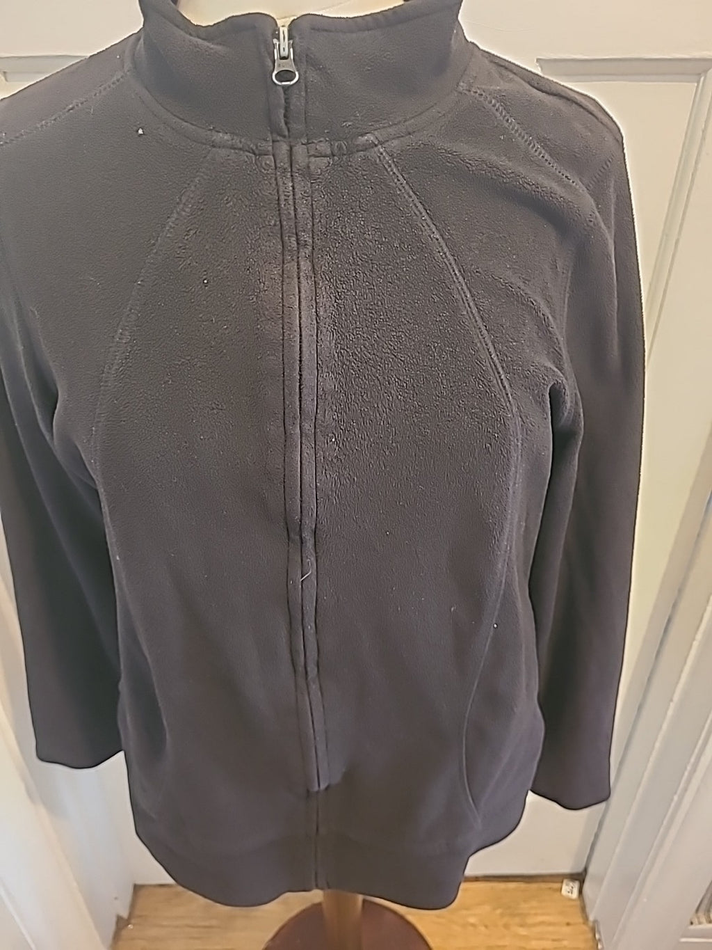 Ladies George Size 10/12 Black Zip Through Jacket