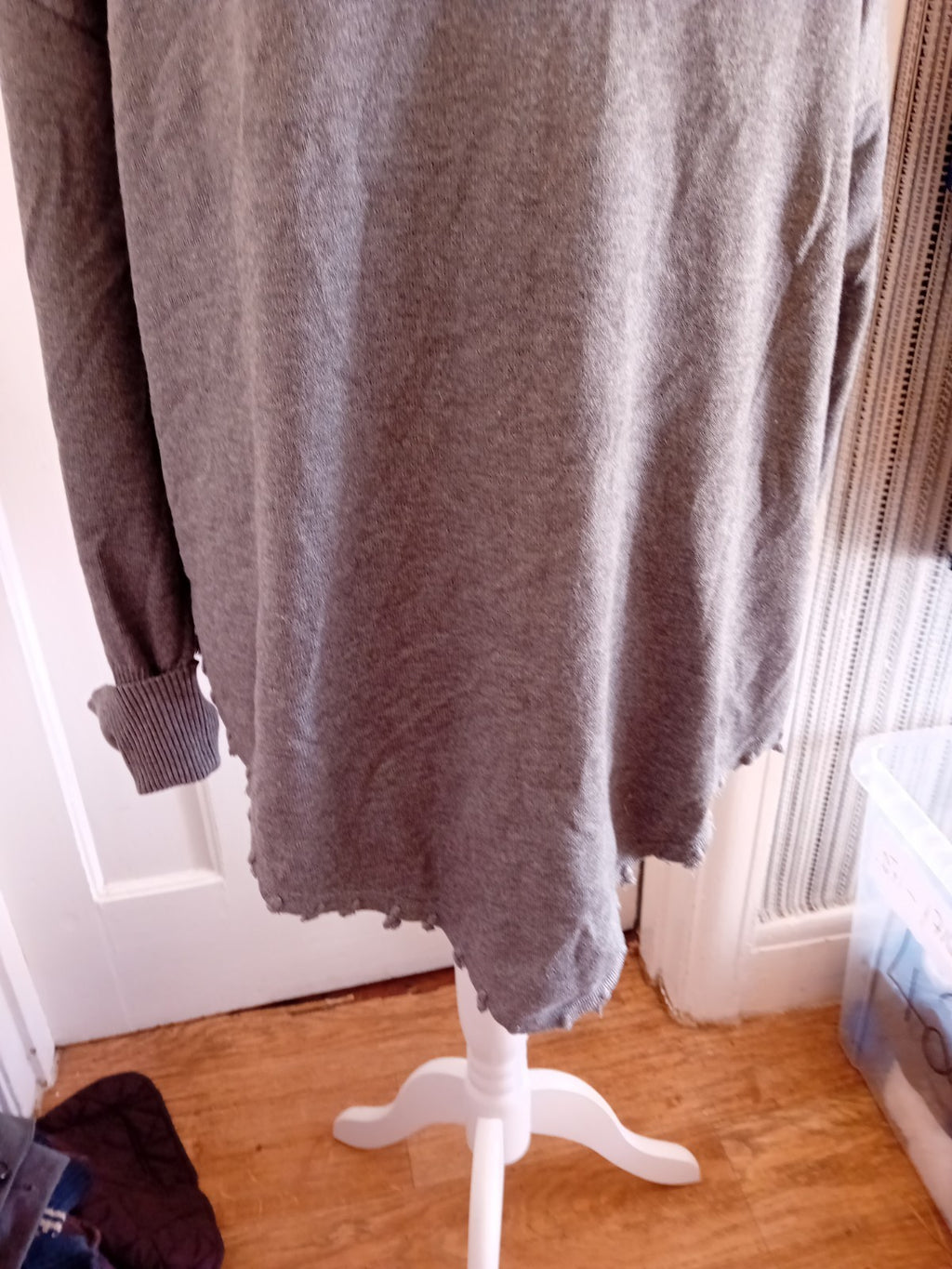Bodyflirt Large Grey V Neck Long Sleeve Jumper