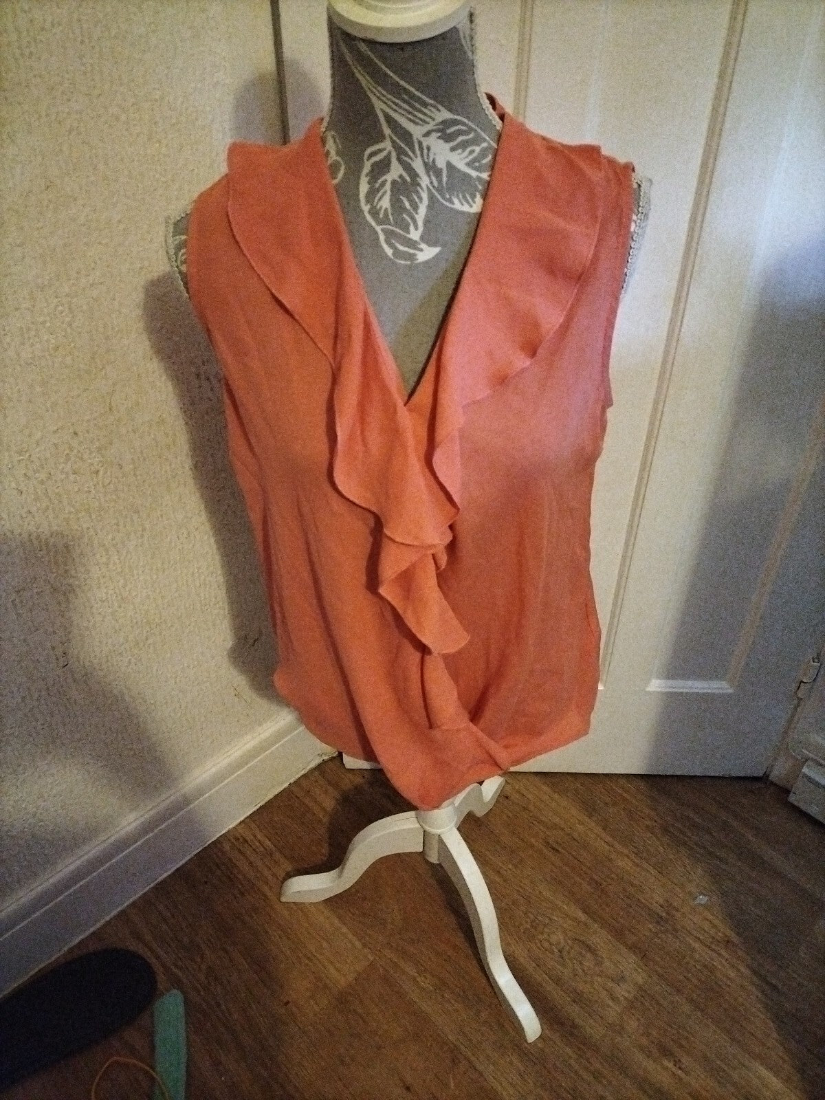 Ladies Paraphrase Size 12 Pink Sleeveless Blouse