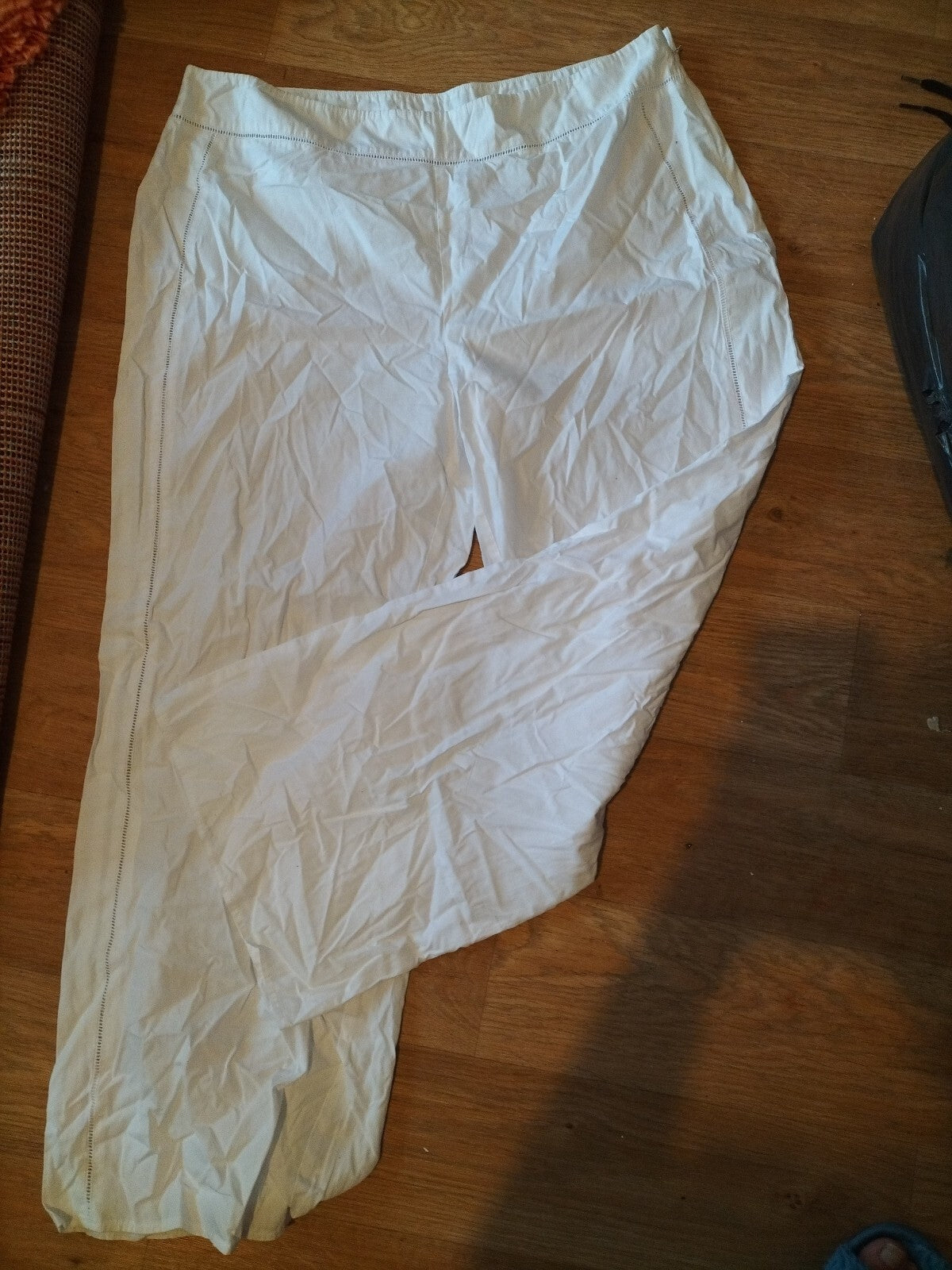 Ladies Large White Trousers