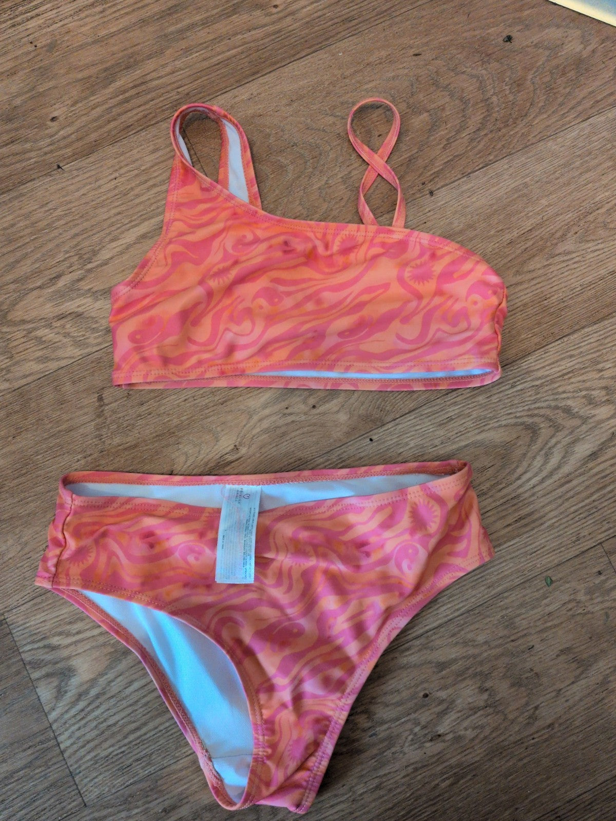 Primark 9-10 Years Orange Pink Bikini