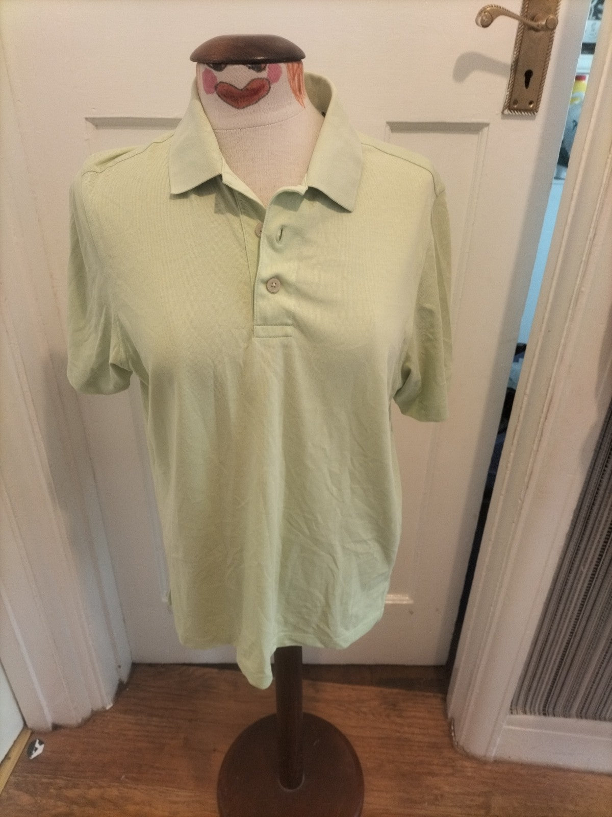 Mens Ashworth Size Small Lime Short Sleeved Polo Shirt