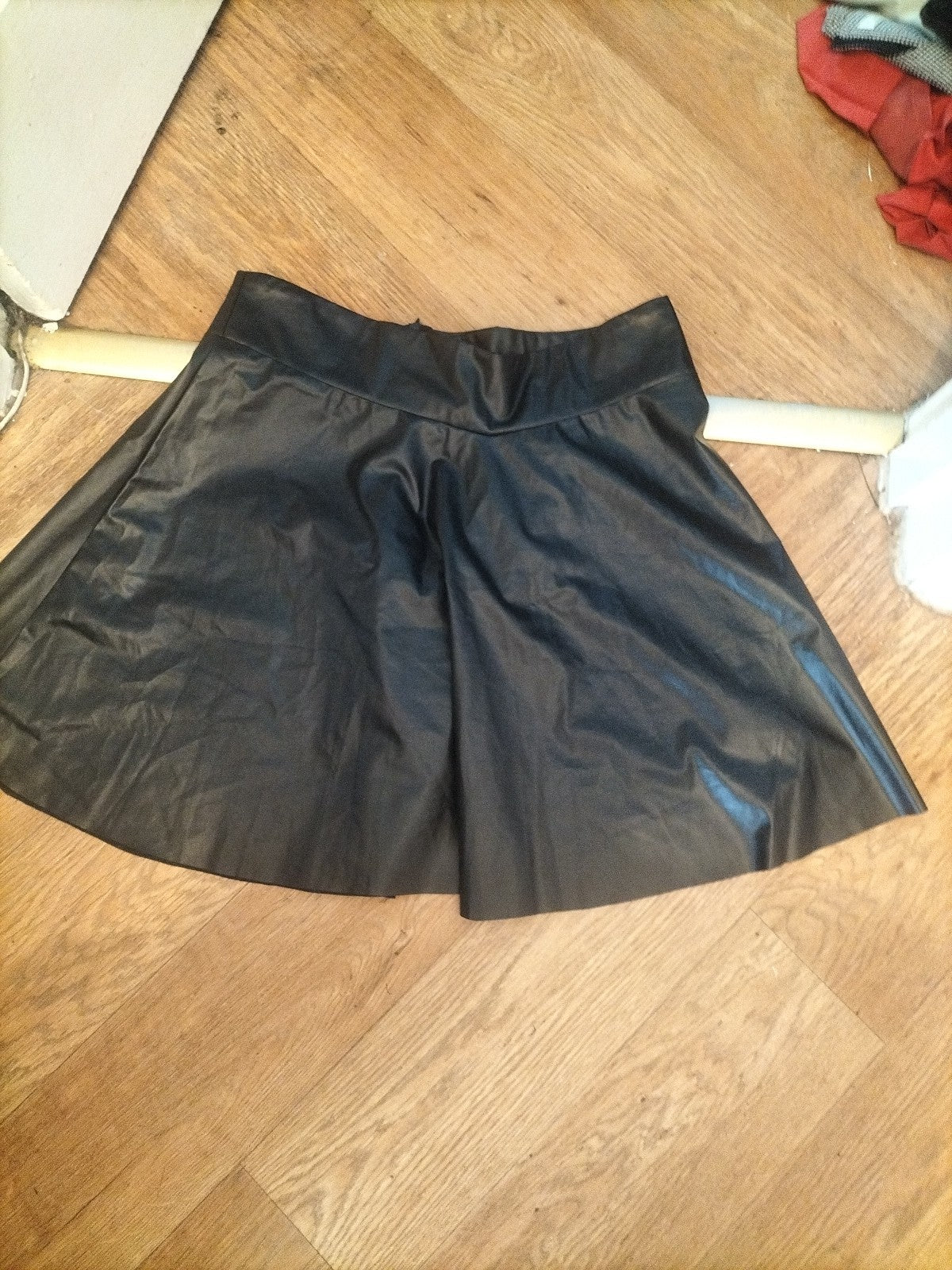 Shein XL Pleather Knee Length Skirt