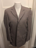 Mens Moss Size Large Grey Suit Jacket