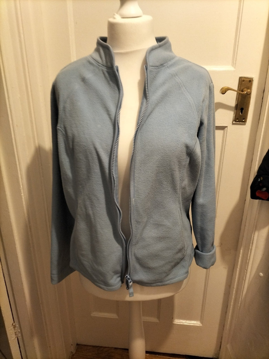 Ladies Tu Size 16 Sky Blue Zipped Jacket