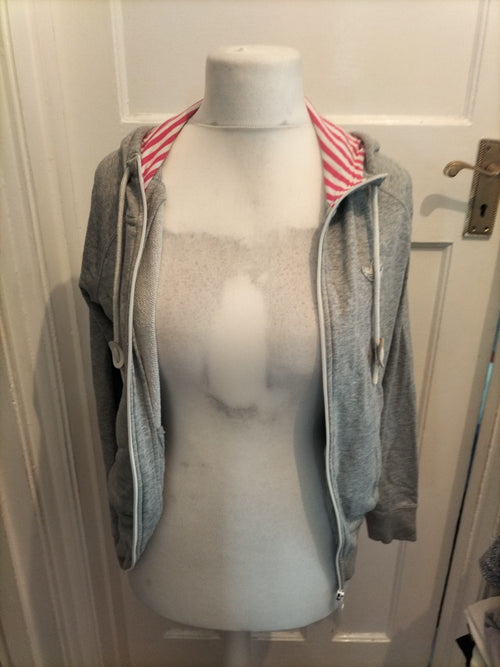 Adidas 10/12 Grey Full Zip Hoodie
