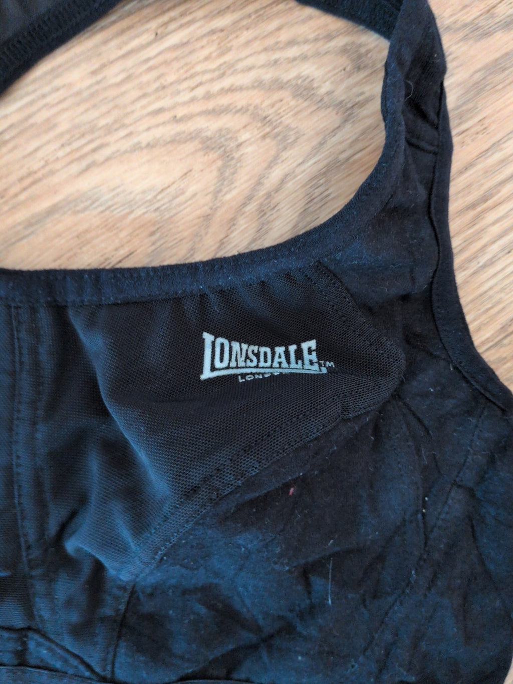 Lonsdale 38b Black Sports Bra