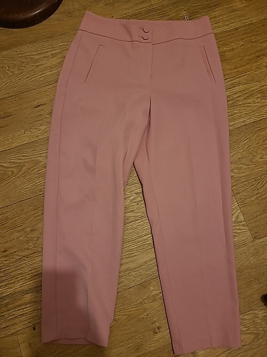 Ladies Primark Size 10 Pink Zip Fly Trousers