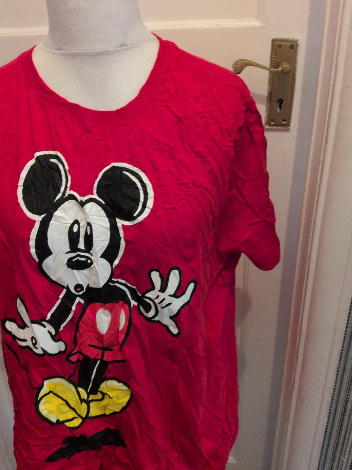 Disney 22/24 Red Mickey Mouse T-shirt Short Sleeve