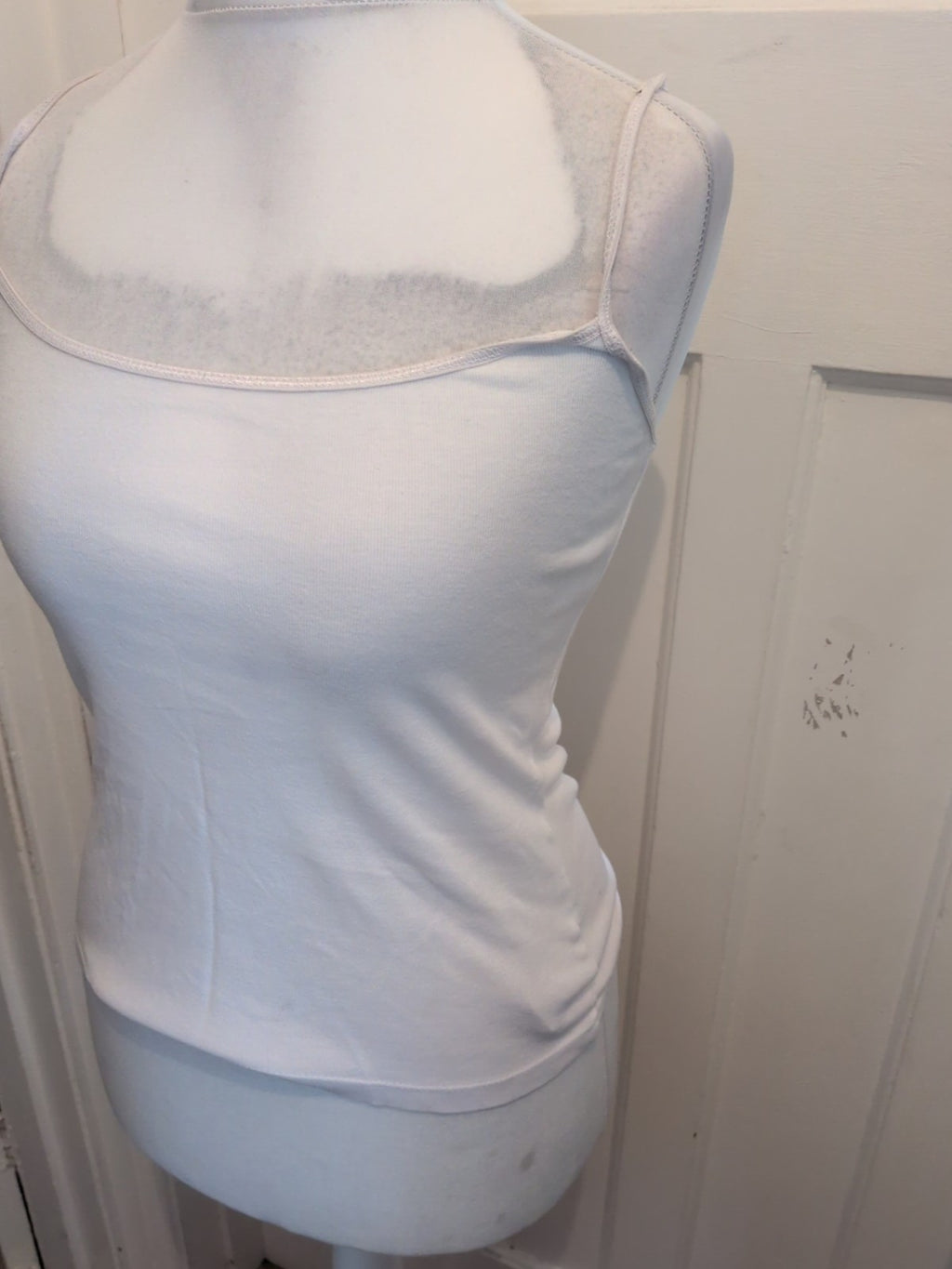 New Look 12 White Cami Plain Sleeveless