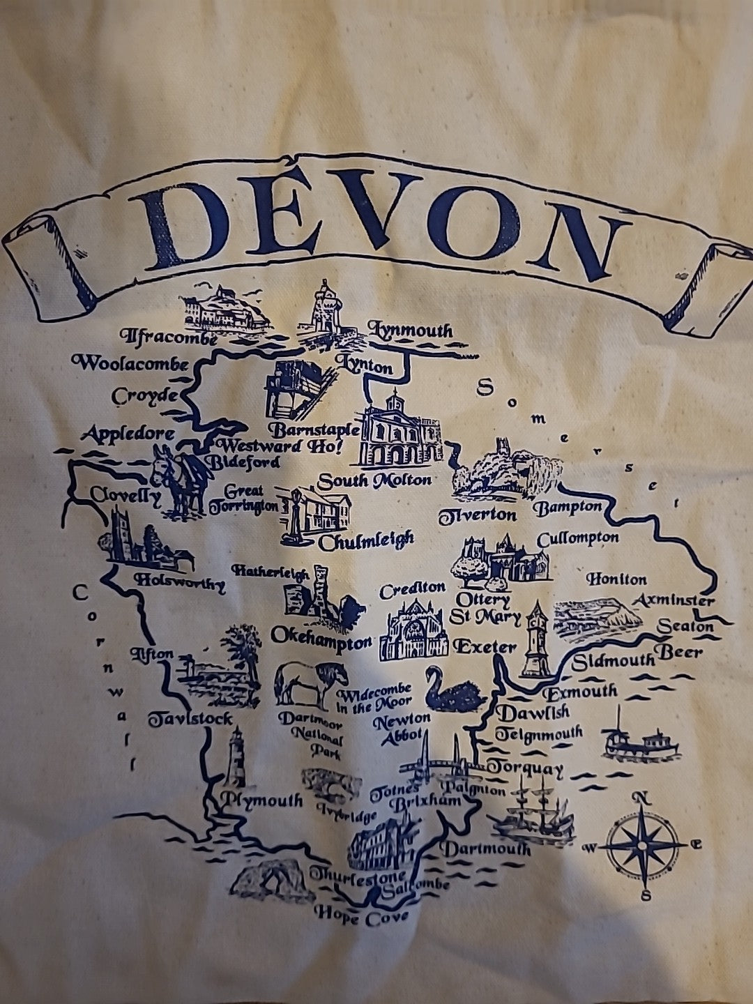 Devon Beige Tote Bag