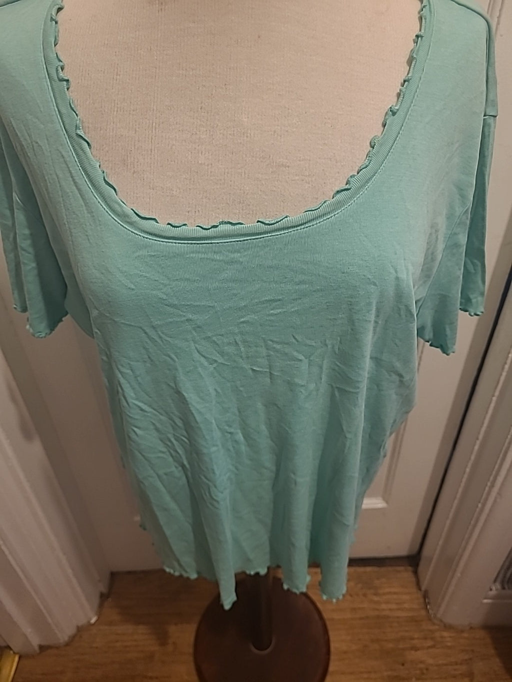 Ladies Rogers + Rogers Size 22 Mint Short Sleeve Blouse