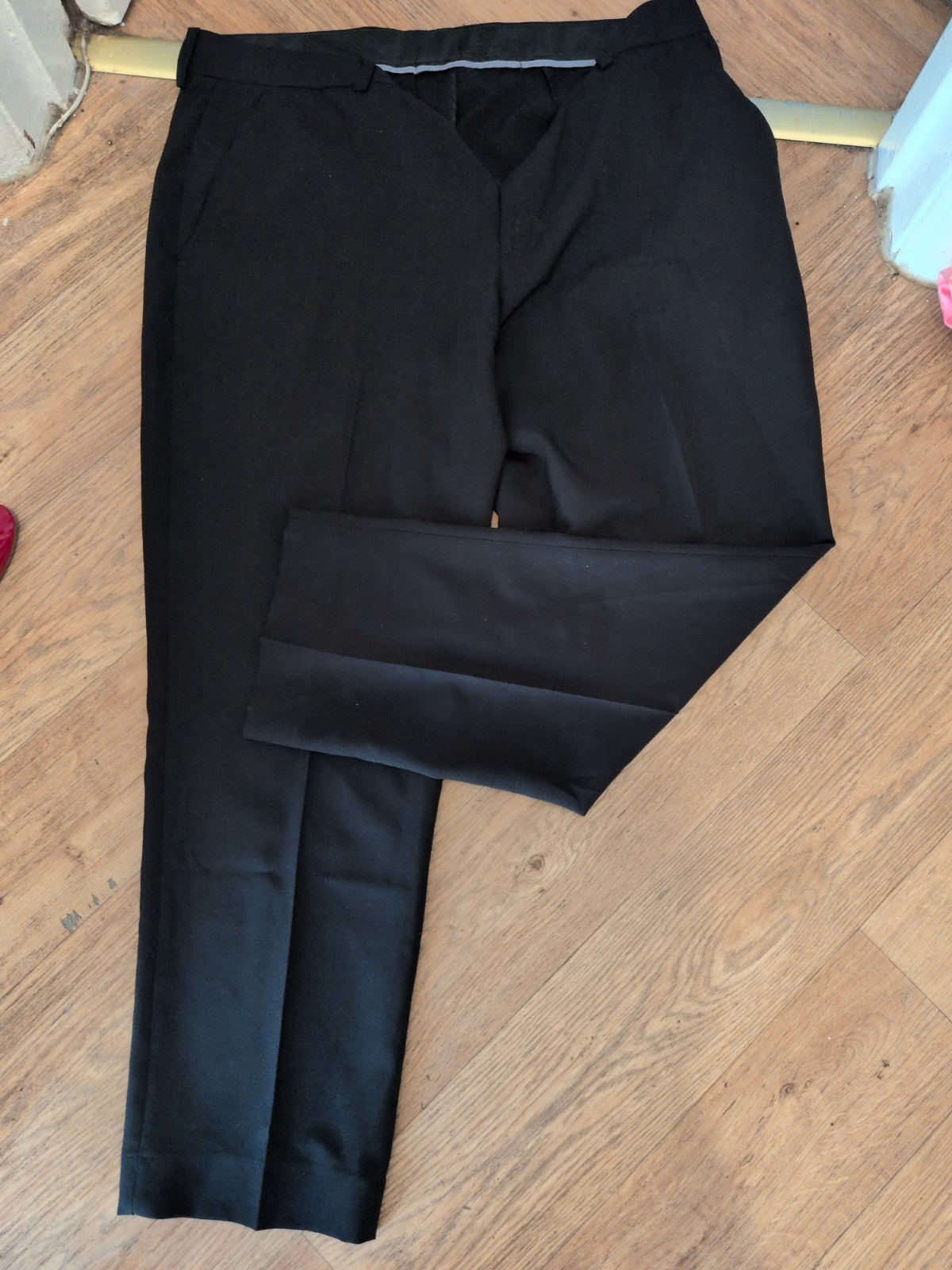 George Regular Fit 38W 29L Black Smart Trousers Immaculate