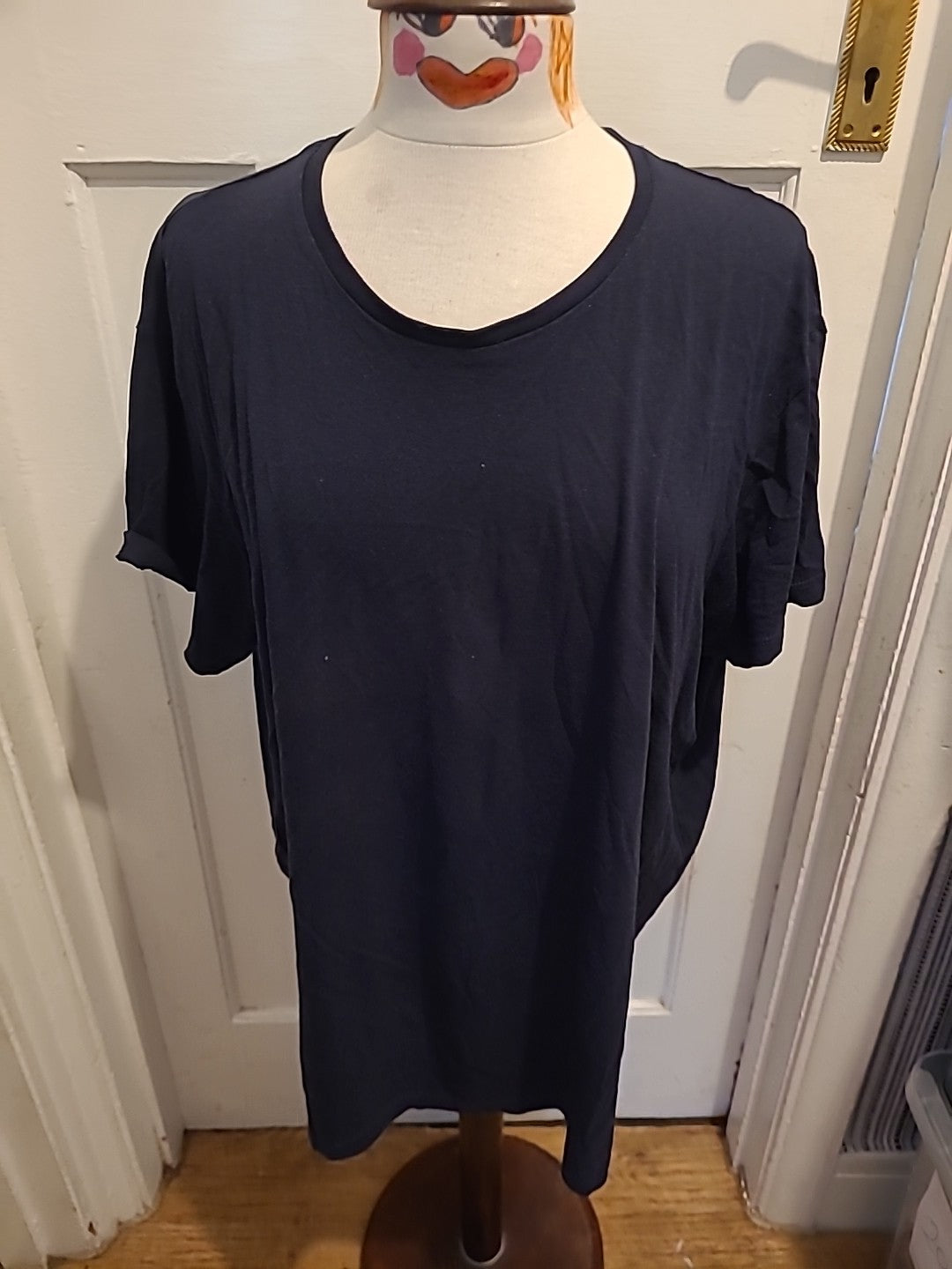 Mens Primark XL Regular Fit Navy Short Sleeve T-shirt