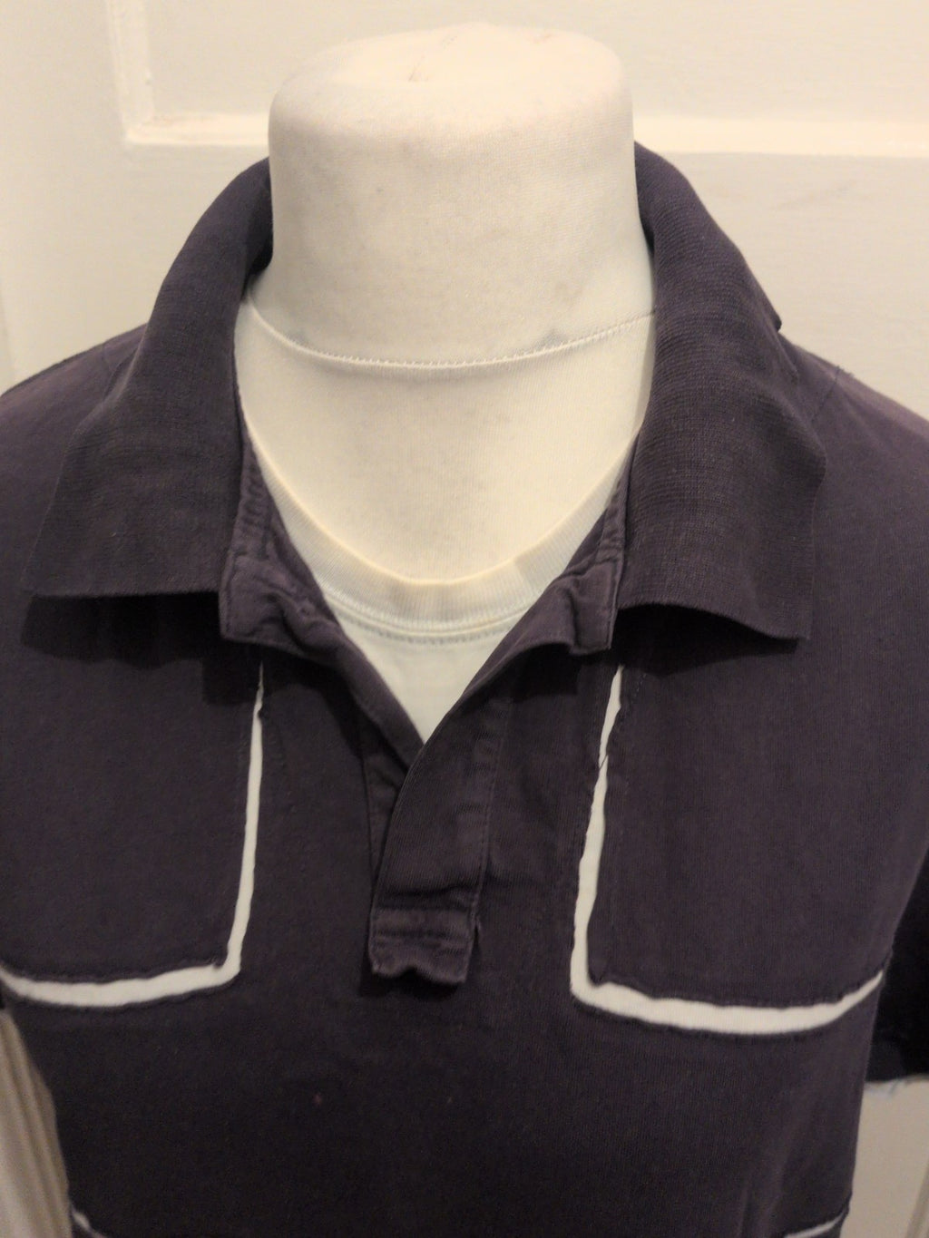 Mens Next Size Large Black England Cross Short Sleeve Polo