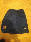 Boys Size 28" Barcelona Fc Elasticated Shorts