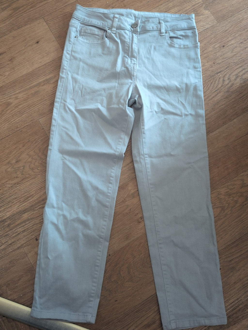 Next 10 Grey Parallel Crop Jeans