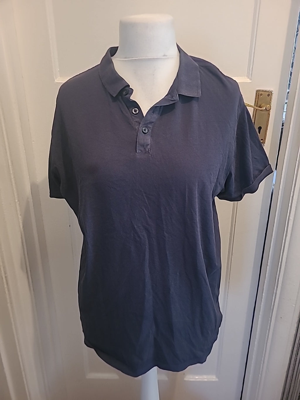 Mens ACW85 Size XL Navy Short Sleeved Polo
