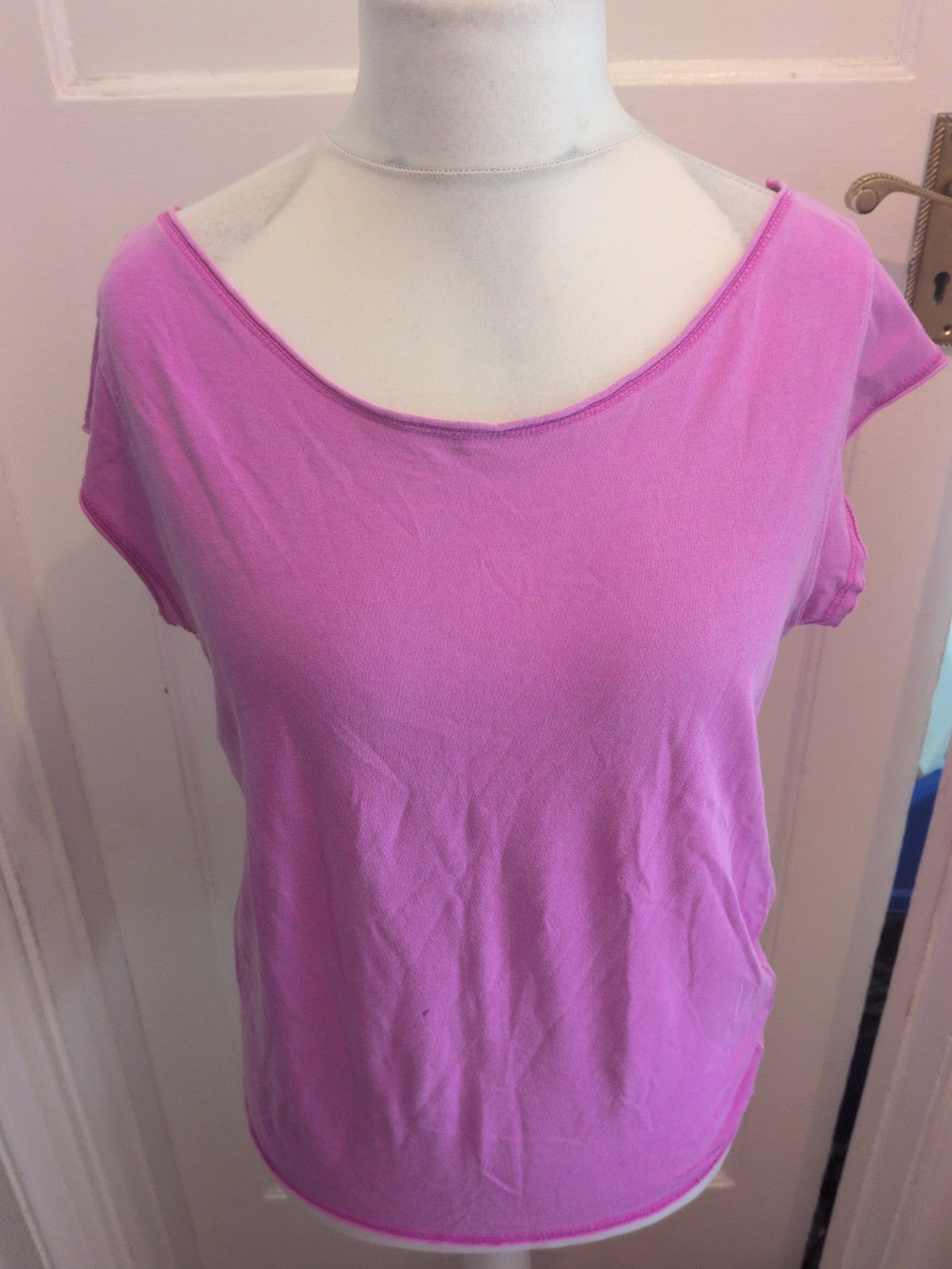 River Island 16 Purple Cap Sleeve T-shirt