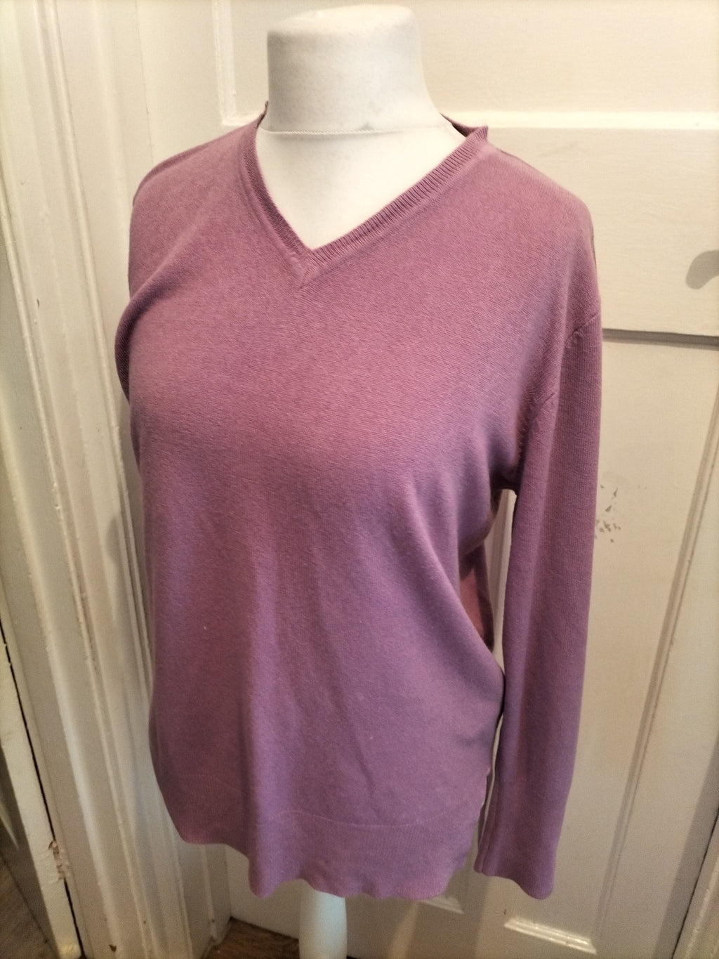 Beloved Large Purple Lilac V Neck Pullover Jumper