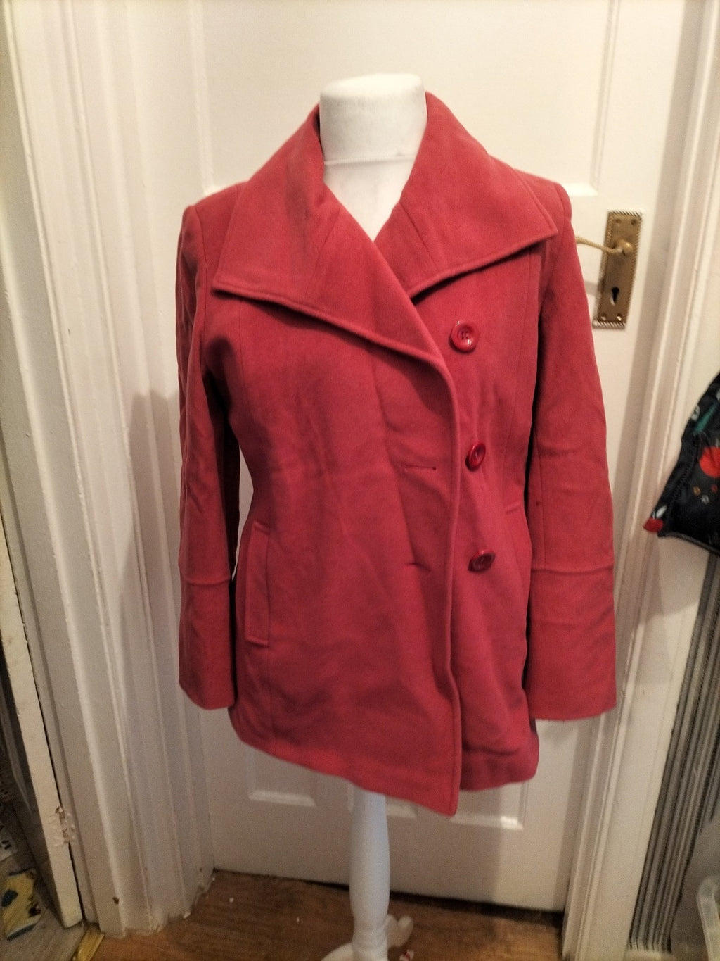 Ladies Alex&Co Size 8 Red/Pink Lined Buttoned Blazer
