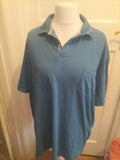 Next 5XL Blue Regular Fit Short Sleeve Polo