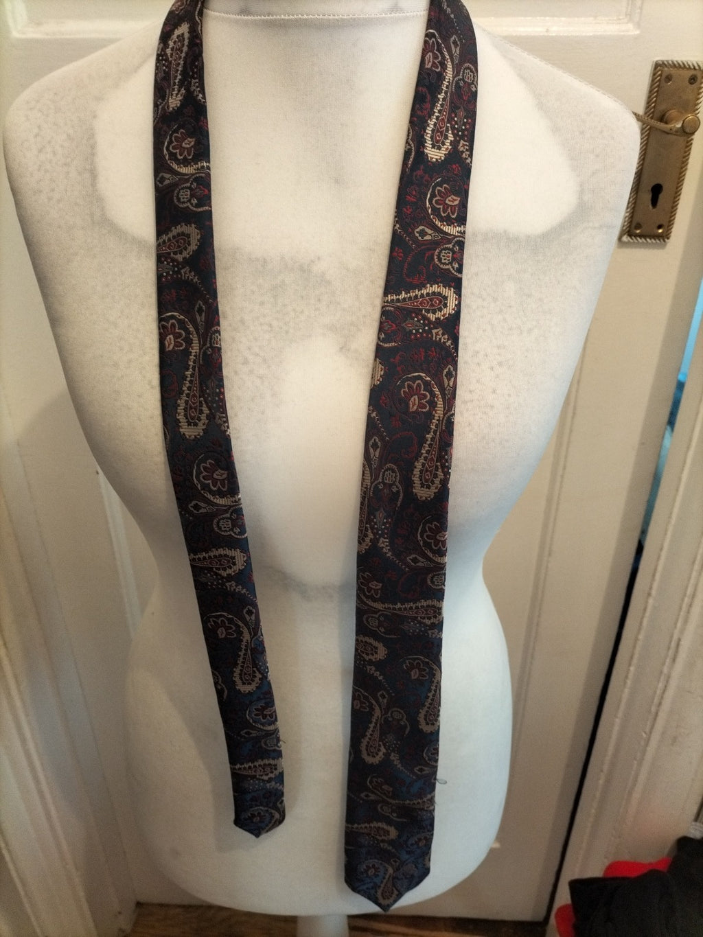 Mens Topman Multicoloured Aztec Patterned Tie