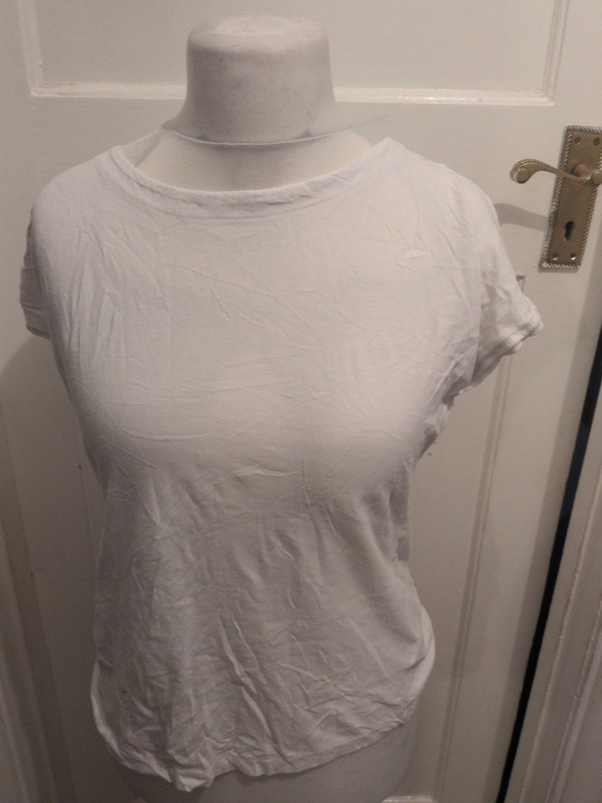 Next 10 White Cap Sleeve T-shirt Round Neck