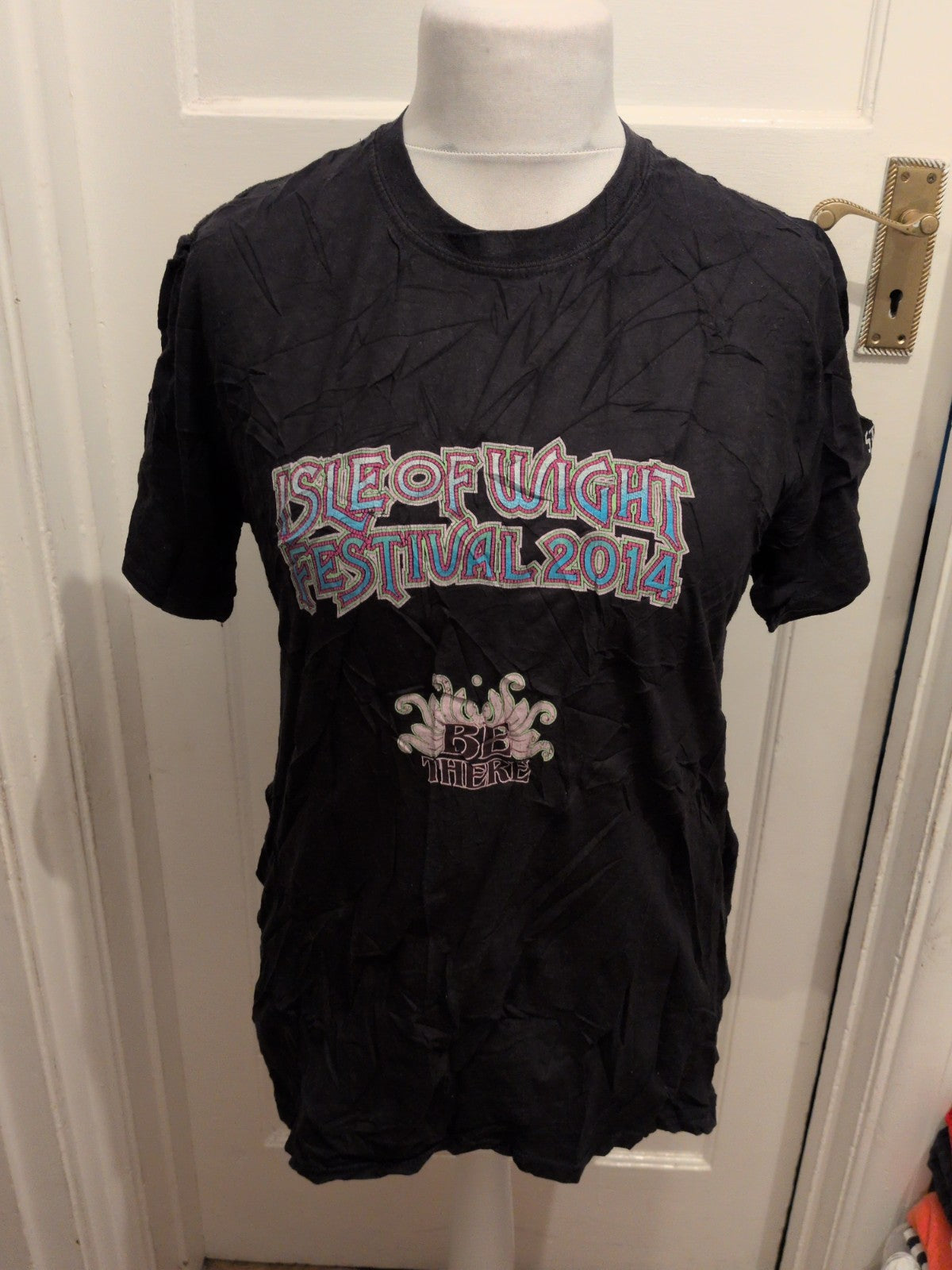 Gildan Large Black Isle Of Wight Festival Ladies T-shirt