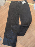 Brand New George 12 Long High Waisted Black Wide Leg Jeans